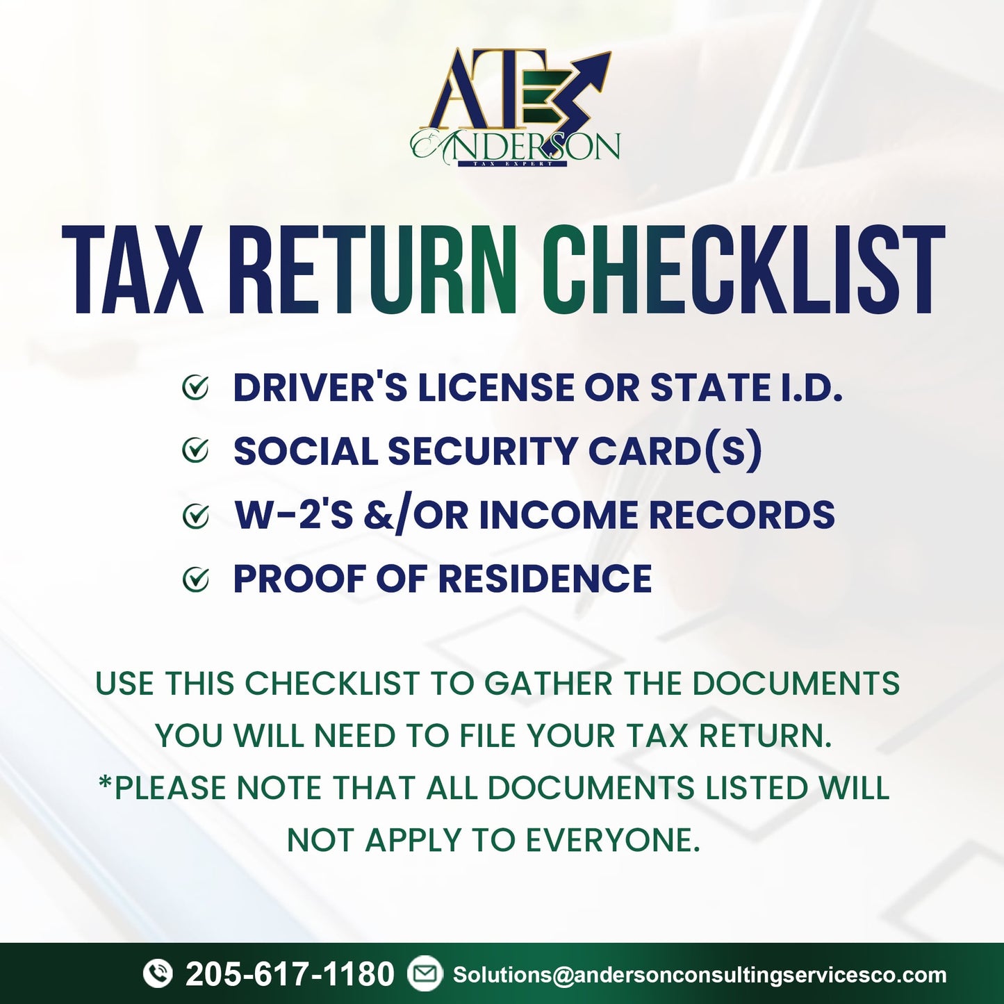 Tax Preparation Appointment